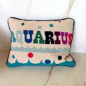 Jonathan Adler zodiac Aquarius pillow